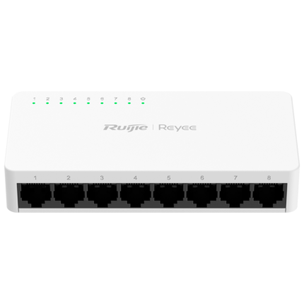 Switch de red para conectar varios dispositivos por cable en casa u oficina (RG-ES08F)