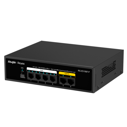 Switch de red con alimentación PoE para cámaras y dispositivos IP