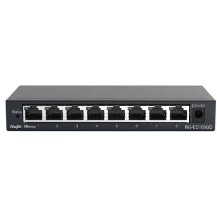 Switch de red para conectar 8 dispositivos con cable en casa u oficina