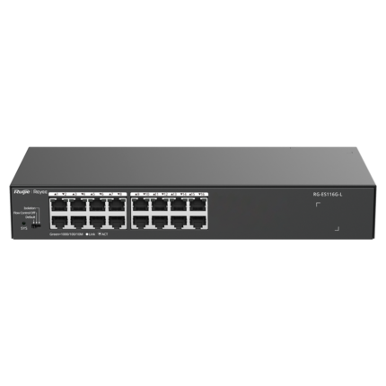 Switch de red para conectar 16 dispositivos por cable en oficina o hogar (RG-ES116G-L)