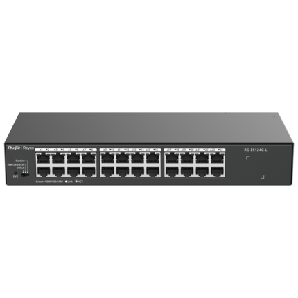 Switch de red para conectar 24 equipos por cable en oficina o empresa (RG-ES124G-L)