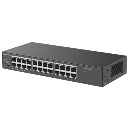 Switch de red para conectar 24 equipos por cable en oficina o empresa (RG-ES124G-L)