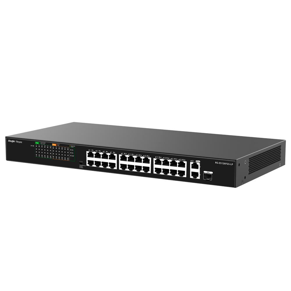 product-906520-6e5c557a76c4ff213c23270c1ca3d614 Switch para rack que alimenta cámaras y teléfonos IP sin adaptadores