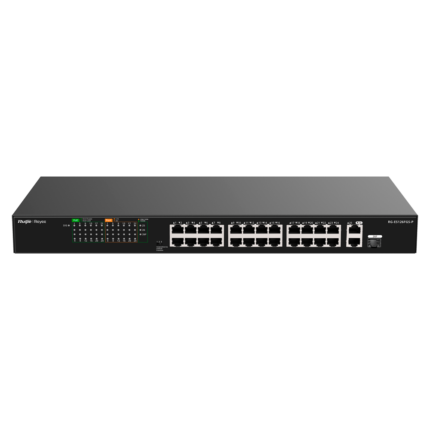 Switch PoE para conectar 24 cámaras o dispositivos sin cables de luz