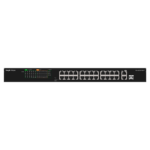 Switch PoE para conectar 24 cámaras o dispositivos sin cables de luz