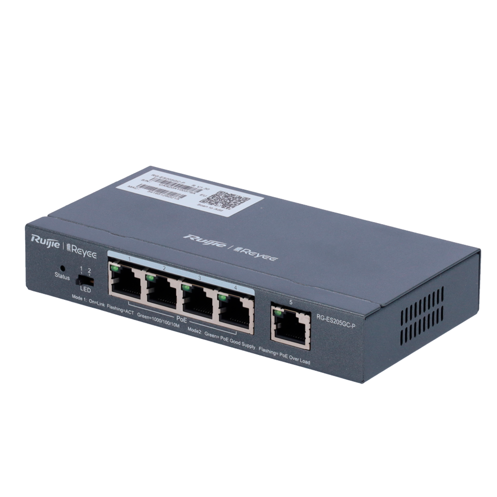 product-906534-0a65413af7b768615a48ac109782fcc6 Switch PoE para conectar y alimentar 4 cámaras IP con gestión cloud