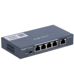 Switch PoE para conectar y alimentar 4 cámaras IP con gestión cloud