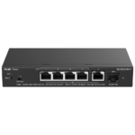 Switch para cámaras PoE con gestión en la nube y fibra óptica (RG-ES206MG-P)