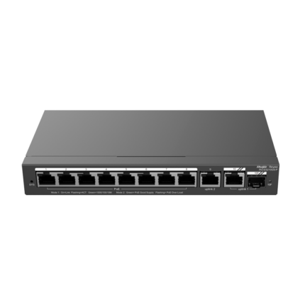 Switch con PoE para cámaras de seguridad y red con gestión en nube
