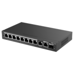 Switch con PoE para cámaras de seguridad y red con gestión en nube