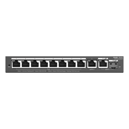 Switch con PoE para cámaras de seguridad y red con gestión en nube