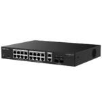 Switch para cámaras PoE con gestión en la nube y fibra óptica (RG-ES220GS-LP)