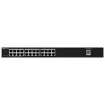 Switch gestionable para red de oficina con 24 puertos y cámaras IP