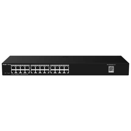 Switch gestionable para red de oficina con 24 puertos y cámaras IP