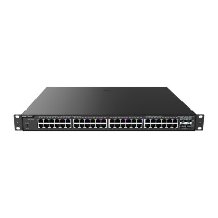 Switch gestionable para redes empresariales con 48 puertos PoE+