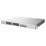 Switch gestionable con PoE para redes empresariales y fibra óptica