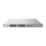 Switch gestionable con PoE para redes empresariales y fibra óptica