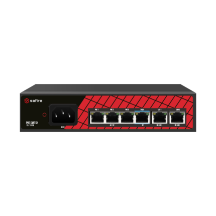 Switch para alimentar cámaras de videovigilancia con PoE extendido 250m