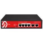 Switch para conectar cámaras de seguridad con alimentación PoE integrada (SF-SW0604HIPOE-G-60)