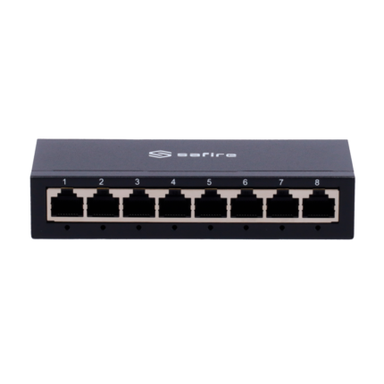 Switch de red para conectar varios dispositivos por cable en casa u oficina (SF-SW08-G-M)