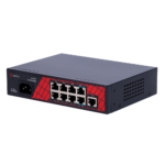 Switch PoE para conectar cámaras de seguridad sin cables de corriente (SF-SW0908HIPOE-120)