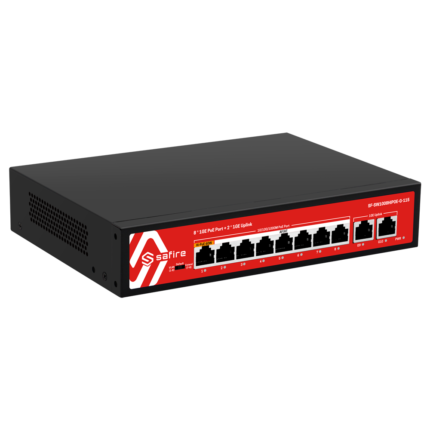 Switch para alimentar cámaras de seguridad y dispositivos PoE