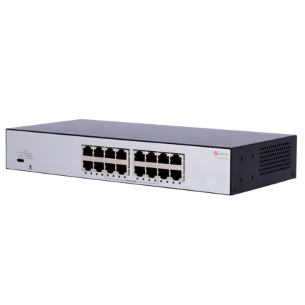 Switch de red para conectar 16 dispositivos por cable en oficina o hogar (SF-SW16-G-M)