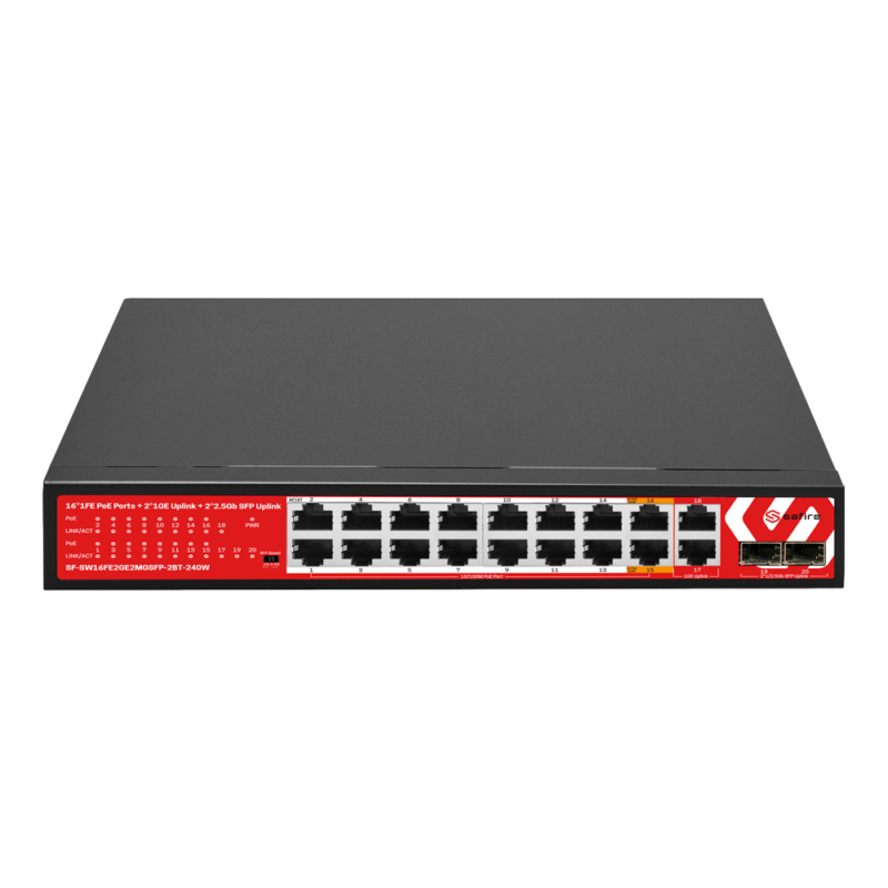 Switch PoE para cámaras de seguridad y dispositivos de red