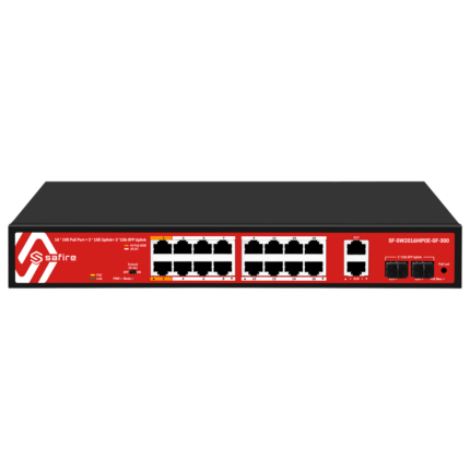 Switch PoE para conectar cámaras de seguridad y dispositivos de red (SF-SW2016HIPOE-GF-300)