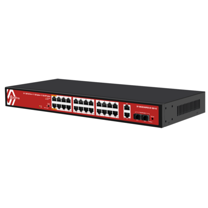Switch de red para conectar cámaras y dispositivos con alimentación PoE