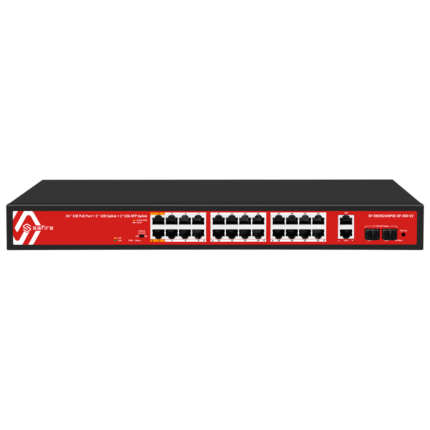 Switch de red para conectar cámaras y dispositivos con alimentación PoE