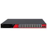 Switch de red para conectar y alimentar 24 cámaras PoE