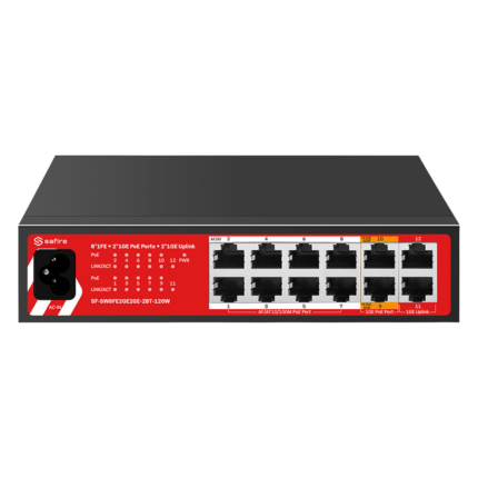 Switch PoE para conectar y alimentar cámaras de seguridad sin cables