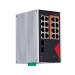 Switch industrial para cámaras IP con alimentación PoE en carril DIN (SF-SWI1808HIPOE-GF-AC-130-DIN)