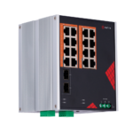 Switch industrial para cámaras y dispositivos PoE en carril DIN