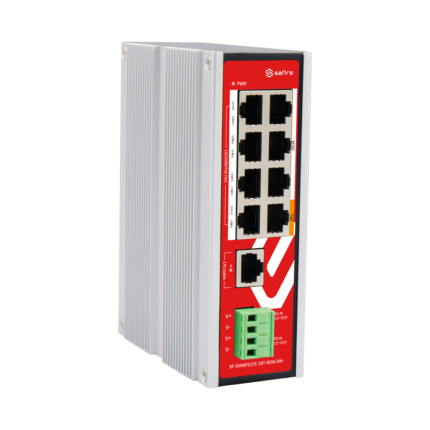 Switch industrial para carril DIN con PoE para cámaras y dispositivos