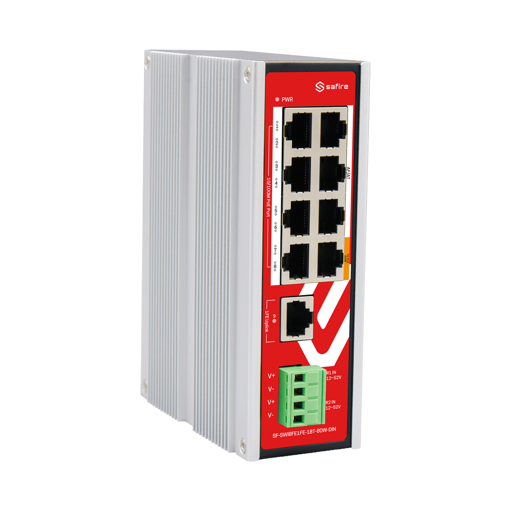 product-907018-831251ff7e26161fb8c81395ddc546d7 Switch industrial para carril DIN con PoE para cámaras y dispositivos
