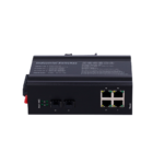 Switch gestionable con PoE para carril DIN en instalaciones industriales