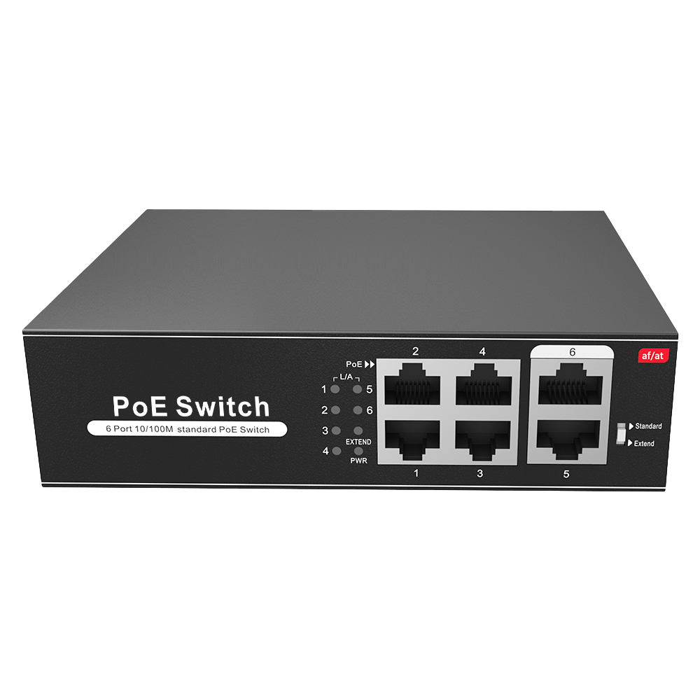 product-907034-fd126a8995e8bf83008d998befb4e501 Switch para conectar cámaras de seguridad con alimentación PoE integrada (SW0604POE-65-E)