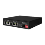 Switch para conectar cámaras y dispositivos con alimentación por cable de red
