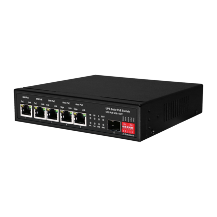 Switch para conectar cámaras y dispositivos con alimentación por cable de red