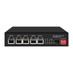 Switch para conectar cámaras y dispositivos con alimentación por cable de red