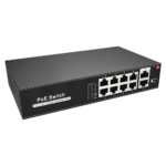 Switch para conectar cámaras de seguridad con alimentación PoE 8 puertos