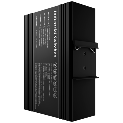 Switch gestionable PoE para carril DIN con 8 puertos Gigabit