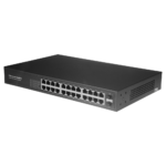 Switch de red para conectar 24 equipos por cable en oficina o empresa (SW2624GT-2GF)