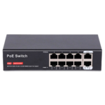 Switch para conectar cámaras y dispositivos con alimentación por cable (SW8FE2GE-100W)