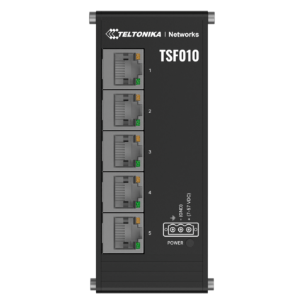 Switch industrial resistente para entornos exigentes con 5 conexiones