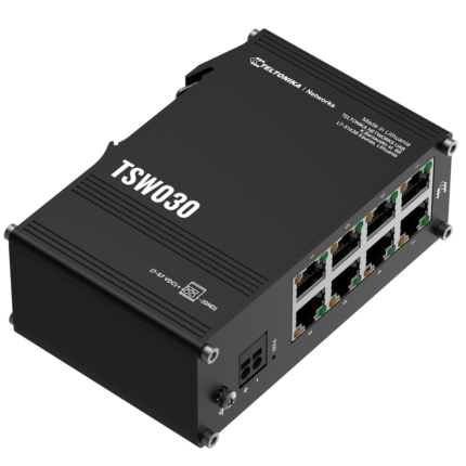 Switch industrial robusto para entornos exigentes con 8 conexiones