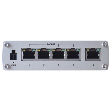 Switch industrial para alimentar cámaras y dispositivos por cable (TK-TSW100)