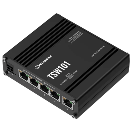 Switch industrial para alimentar cámaras y dispositivos vía cable